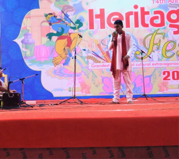 Our Student Lokesh Meena Won Second Prize in Senior Solo Competition At heritage Fest.